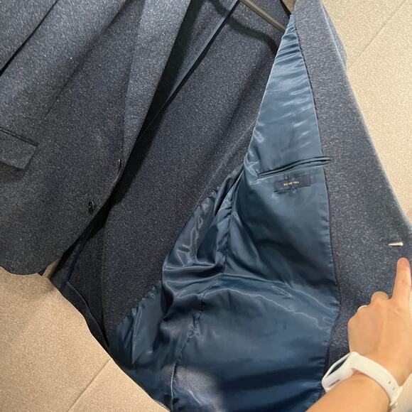 Stafford Big&Tall Mens Classic Fit Sport Coats Suits Navy Size 54 Long - Picture 4 of 14